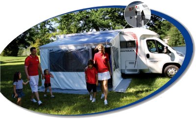 fiamma zip system awning for use with a motorhome