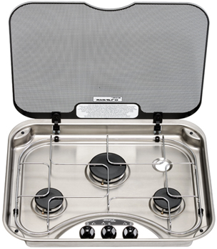 Spinflo Basic Line Rectangular 3 burner cooker Series 340 for marine motorhome and caravan usage