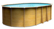 Teakwood timber effect pool